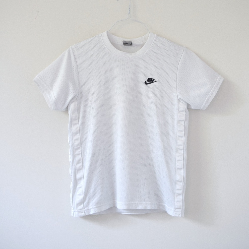 NIKE White Mesh Short Sleeve T-shirt | Size S